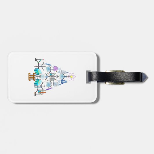 Oh Chemistry, Oh Chemist Tree Bagagelabel (Achterkant horizontaal)