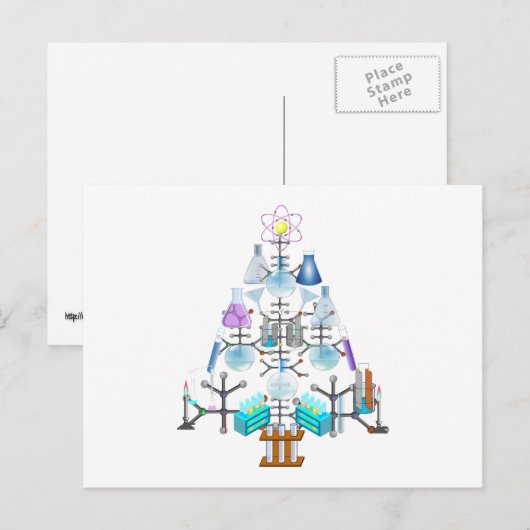 Oh Chemistry, Oh Chemist Tree Briefkaart (Voorkant / Achterkant)