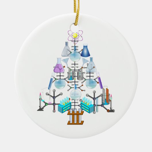 Oh Chemistry, Oh Chemist Tree Keramisch Ornament (Voorkant)