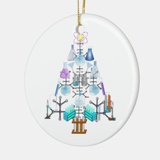 Oh Chemistry, Oh Chemist Tree Keramisch Ornament (Links)
