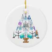 Oh Chemistry, Oh Chemist Tree Keramisch Ornament (Achterkant)