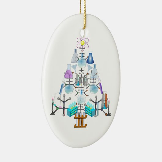Oh Chemistry, Oh Chemist Tree Keramisch Ornament (Rechts)