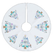 Oh Chemistry, Oh Chemist Tree Kerstboom Rok (Voorkant)