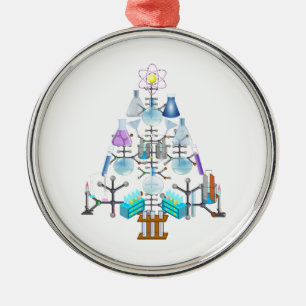 Oh Chemistry, Oh Chemist Tree Metalen Ornament