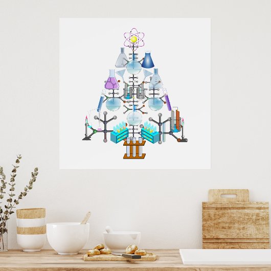 Oh Chemistry, Oh Chemist Tree Poster (Keuken)