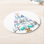 Oh Chemistry, Oh Chemist Tree Ronde Kartonnen Onderzetter (Gebogen)