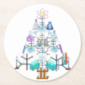 Oh Chemistry, Oh Chemist Tree Ronde Kartonnen Onderzetter (Voorkant)