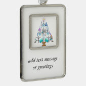 Oh Chemistry, Oh Chemist Tree Verzilverd Omlijst Ornament (Rechts)