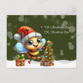 "Oh, Christmas BEE, Oh, Christmas BEE" Briefkaart (Voorkant)