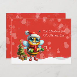 "Oh, Christmas BEE, Oh, Christmas BEE" Briefkaart