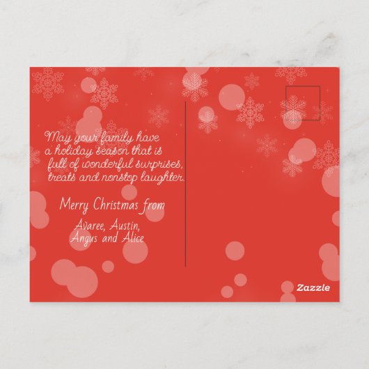 "Oh, Christmas BEE, Oh, Christmas BEE" Briefkaart (Achterkant)