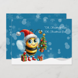 "Oh, Christmas BEE, Oh, Christmas BEE" Briefkaart