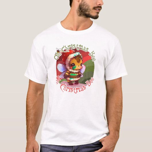 Oh Christmas Bee Schattige Kawaii Xmas Bee Christm T-shirt (Voorkant)