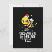 Oh Christmas Bee Xmas Family Holidays Kawaii Mom C Kaart (Voorkant)