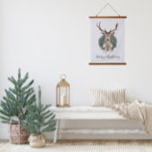 Oh Christmas Deer Hangend Wandkleed