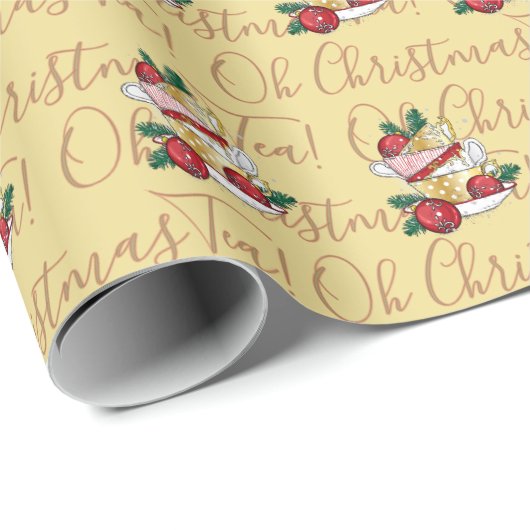Oh Christmas Tea! Cadeaupapier (Rol Hoek)