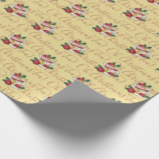 Oh Christmas Tea! Cadeaupapier (Hoek)