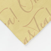 Oh Christmas Tea! Fleece Deken (Hoek)