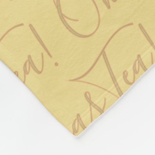 Oh Christmas Tea! Fleece Deken (Hoek)