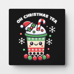 Oh Christmas Tea - Funny Boba Holiday Bubble Tea Fotoplaat