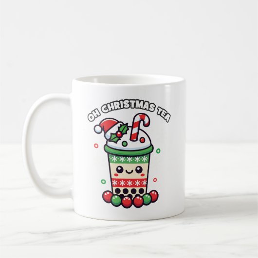 Oh Christmas Tea - Funny Boba Holiday Bubble Tea Koffiemok (Links)
