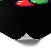 Oh Christmas Tea - Funny Boba Holiday Bubble Tea Poster (Hoek)