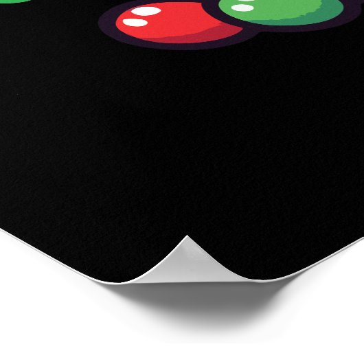 Oh Christmas Tea - Funny Boba Holiday Bubble Tea Poster (Hoek)