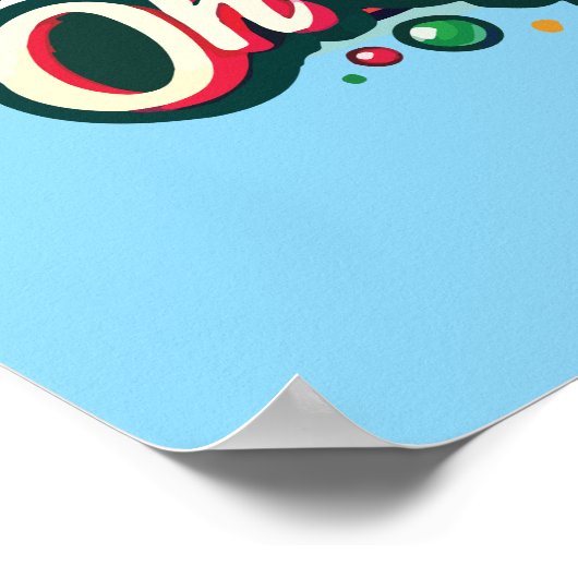 Oh Christmas Tea - Grappige Boba Bubble Tea Vakant Poster (Hoek)