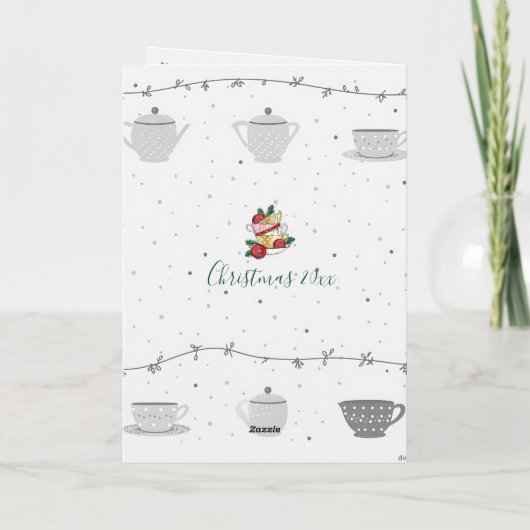 Oh Christmas Tea! Kaart (Achterkant)