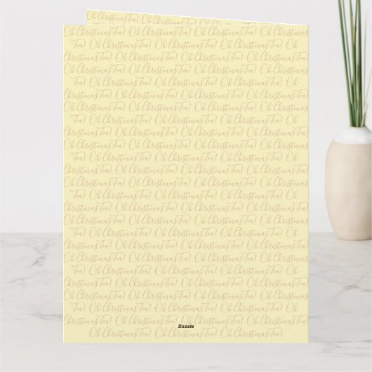 Oh Christmas Tea! Kaart (Achterkant)