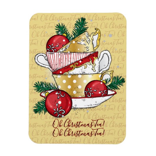 Oh Christmas Tea! Magneet (Verticaal)