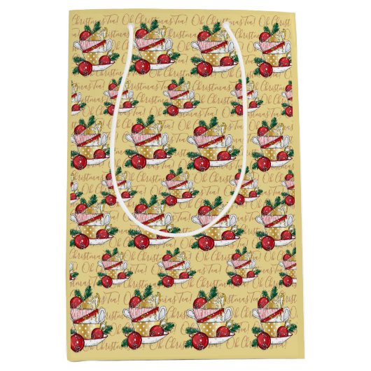 Oh Christmas Tea! Medium Cadeauzakje (Voorkant)
