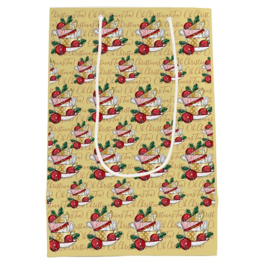 Oh Christmas Tea! Medium Cadeauzakje (Achterkant)