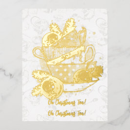 Oh Christmas Tea!  Oh Christmas Tea! Folie Feestdagen Briefkaart