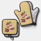Oh Christmas Tea! Ovenwant & Pannenlap Set (Voorkant / Achterkant)