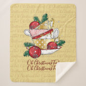 Oh Christmas Tea! Sherpa Deken (Voorkant)