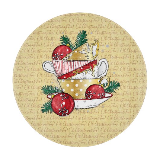 Oh Christmas Tea! Snijplank (Voorkant)