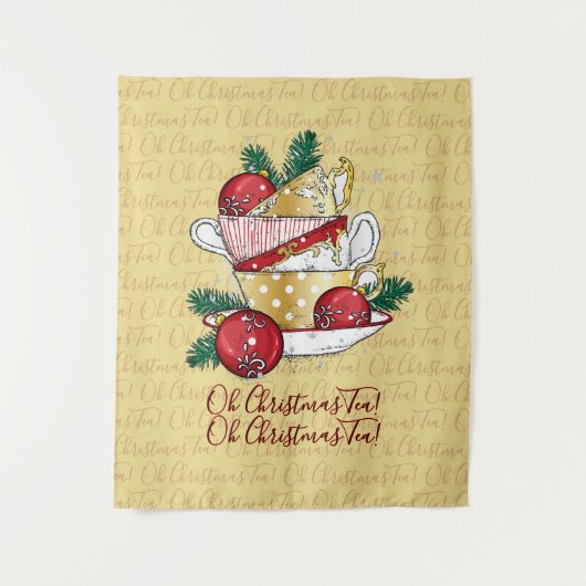 Oh Christmas Tea! Wandkleed (Voorkant)