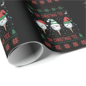 Oh Christmas Tee Ugly Golf Christmas Sweatshirt  Cadeaupapier (Rol Hoek)