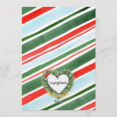 Oh Christmas Three, Blue Holiday 3rd Birthday Kaart (Achterkant)