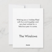 Oh Christmas Treat Flat Christmas Kaart (Achterkant)