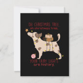 Oh Christmas Tree Bark Humbug Notitiekaartje (Voorkant)