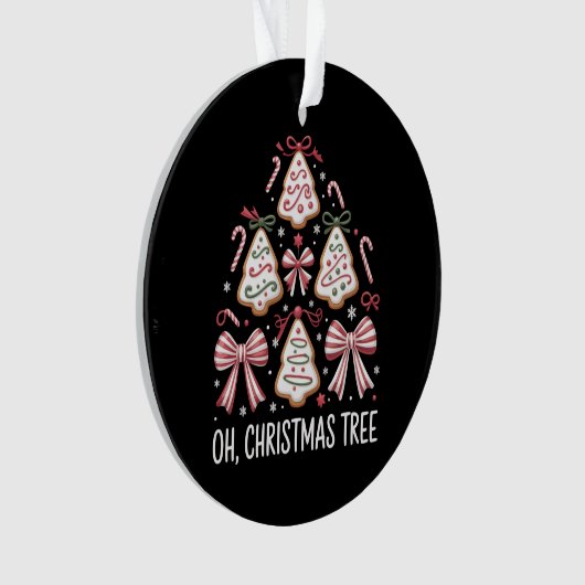 Oh Christmas Tree Cake Debbie Becky Jen Cake Lover Ornament (voorkant)