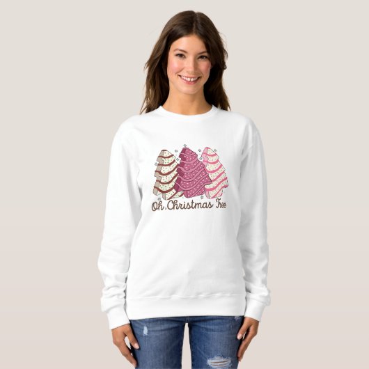 Oh Christmas Tree Cake Sweatshirt (Voorkant volledig)