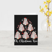 Oh Christmas Tree Cakes Debbie Becky Jen Cake Love Kaart (Gele Bloem)