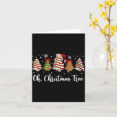 Oh Christmas Tree Cakes Debbie Becky Jen Cake Love Kaart (Gele Bloem)