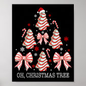 Oh Christmas Tree Cakes Debbie Becky Jen Cake Love Poster (Voorkant)