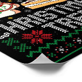 Oh Christmas Tree Cakes Debbie Becky Jen Cake Ugly Poster (Hoek)