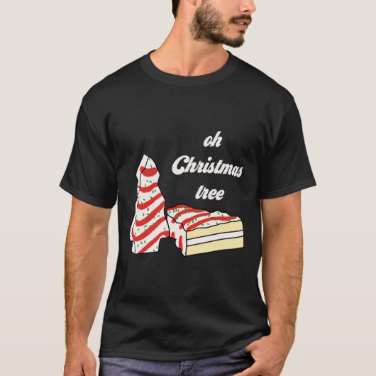 Oh Christmas Tree Cakes Debbie Funny Christmas Sna T-shirt (Voorkant)