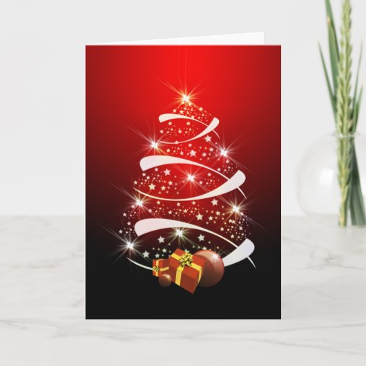 Oh Christmas Tree Card Feestdagen Kaart (Voorkant)